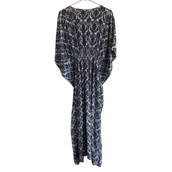Rujeta Sheth Marie Cinch Kaftan, Blue Lotus, Size M/L - Picture 10 of 12